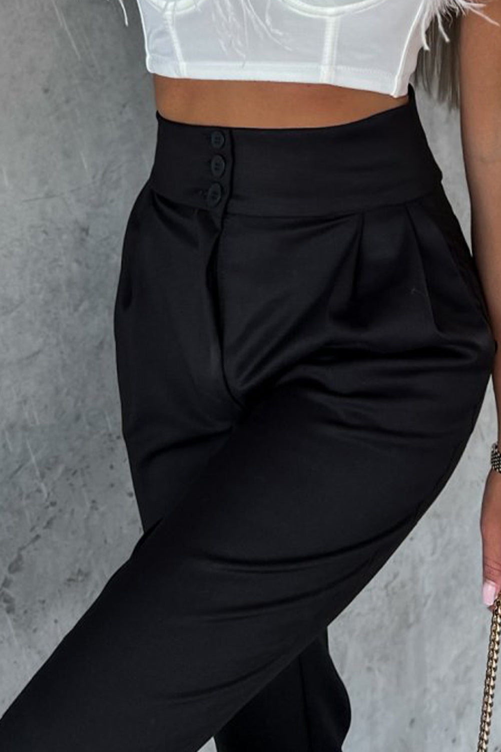 My Time To Shine Black High Waist Pant