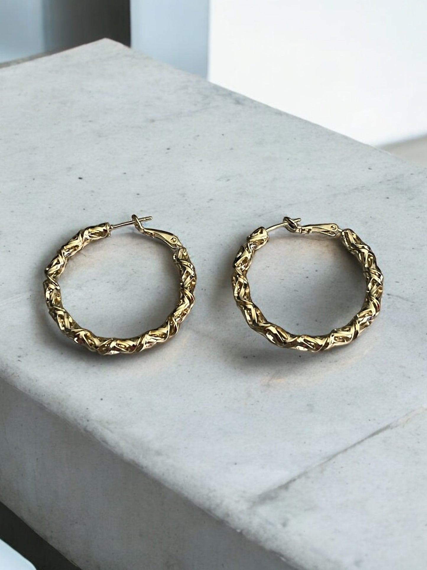 Swirl Design Hoops