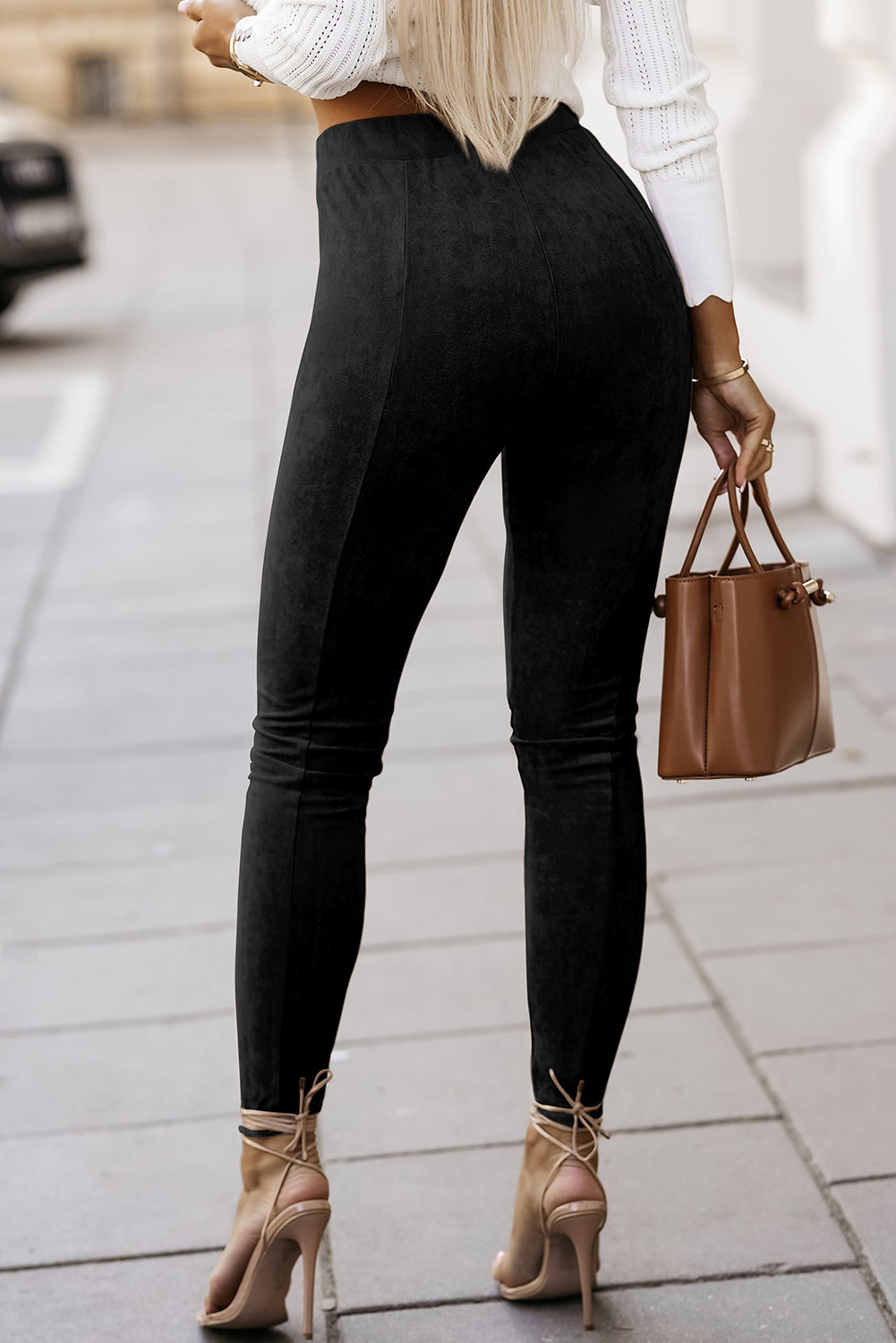 Foxy Lady Suede High Waist Leggings