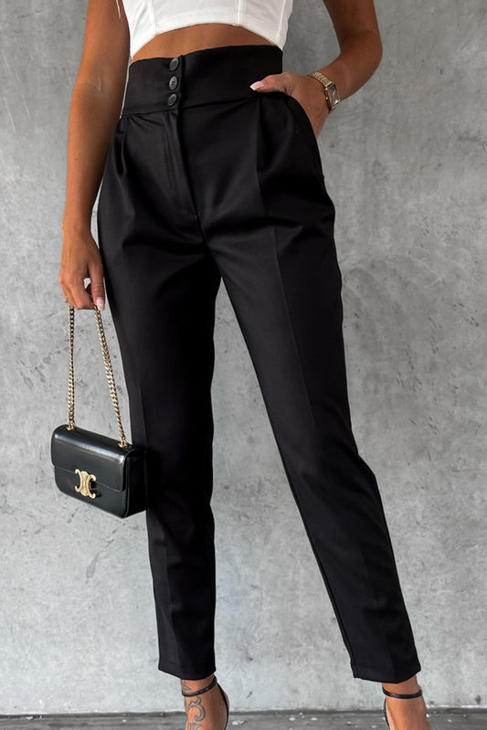 My Time To Shine Black High Waist Pant