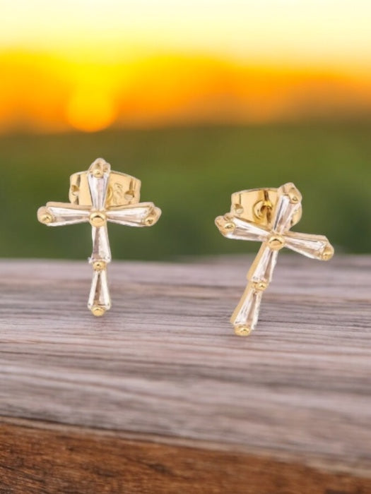 Cross Style Earrings