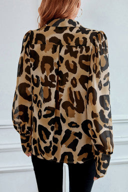 Elegant Mood Leopard Print Top