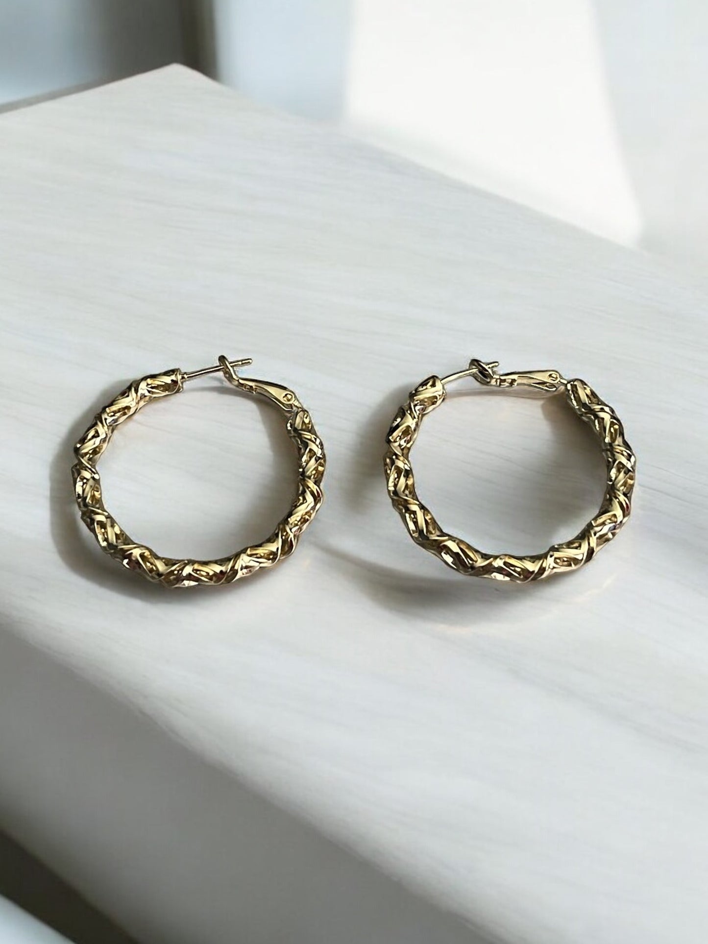 Swirl Design Hoops