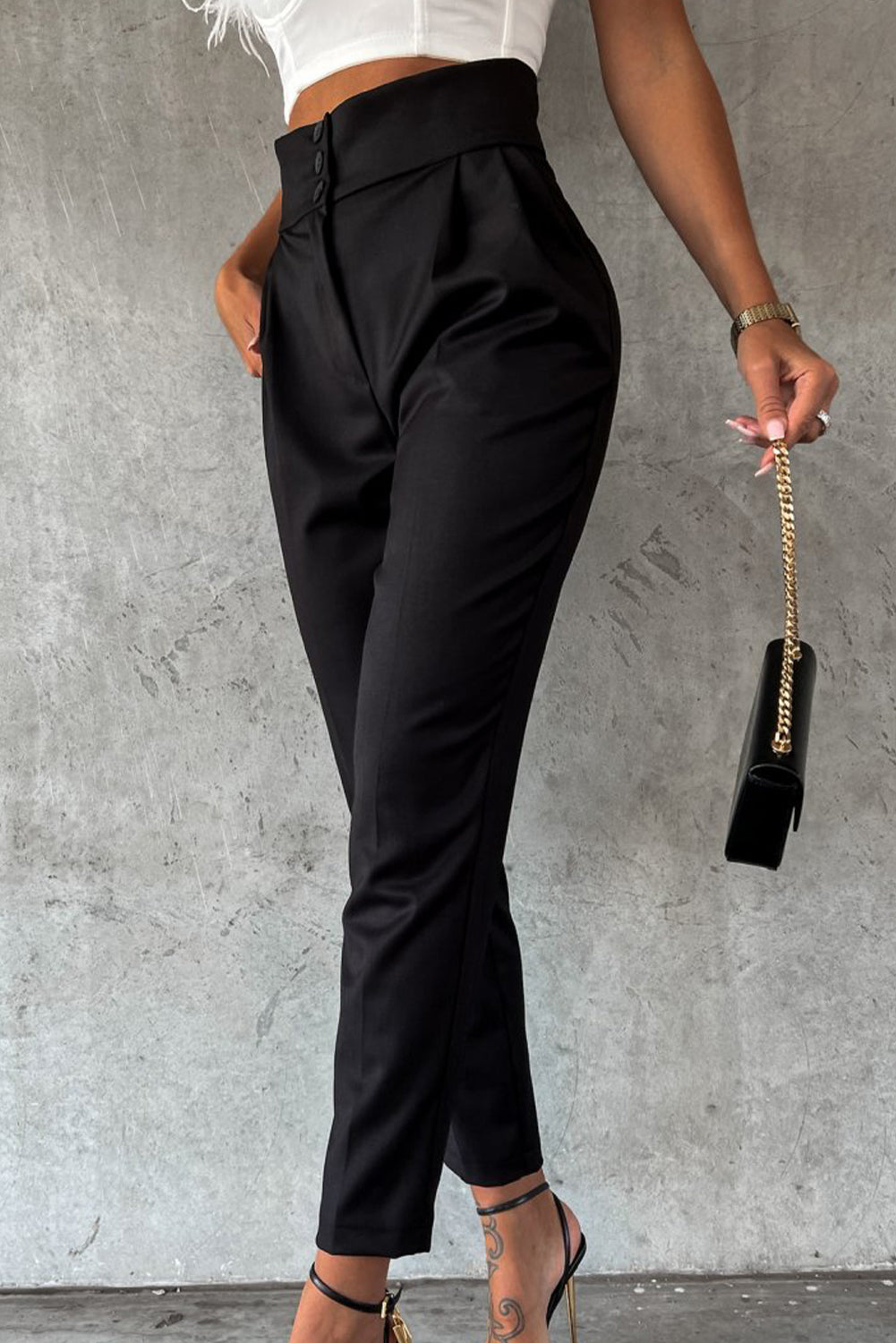 My Time To Shine Black High Waist Pant