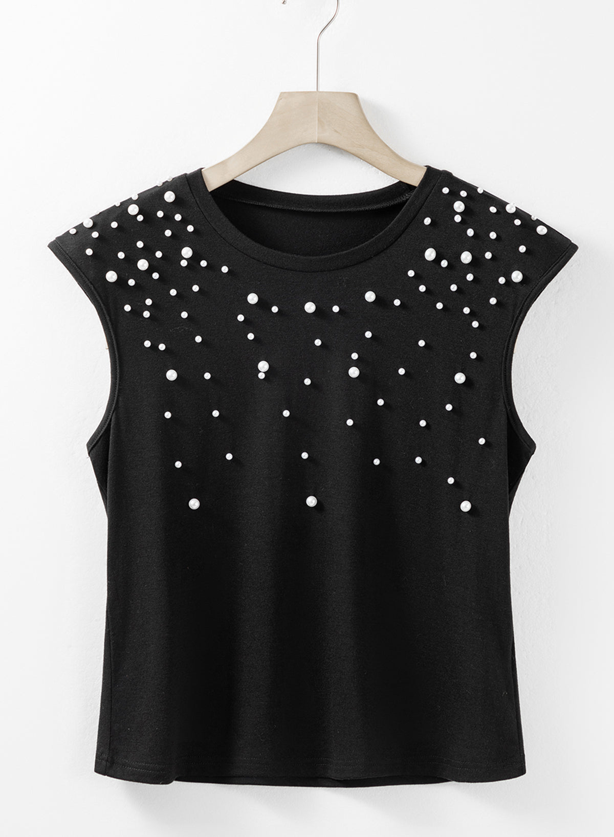 Happy Hour Time Beaded Pearl Top