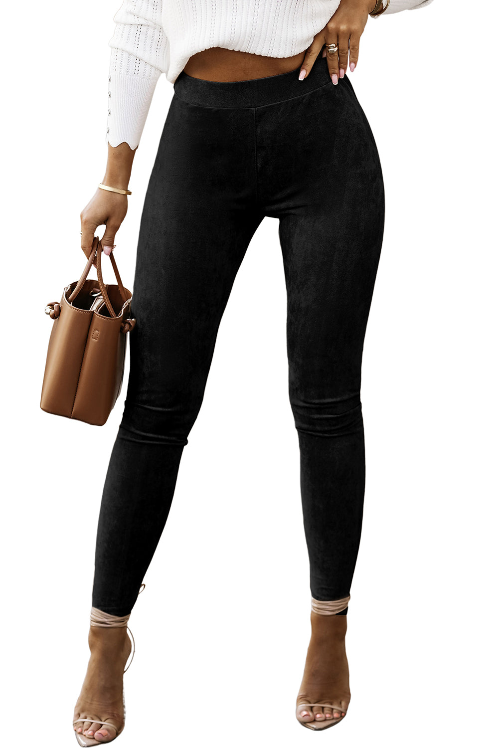 Foxy Lady Suede High Waist Leggings