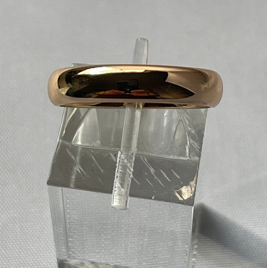 18K Gold Electroplated Band Ring