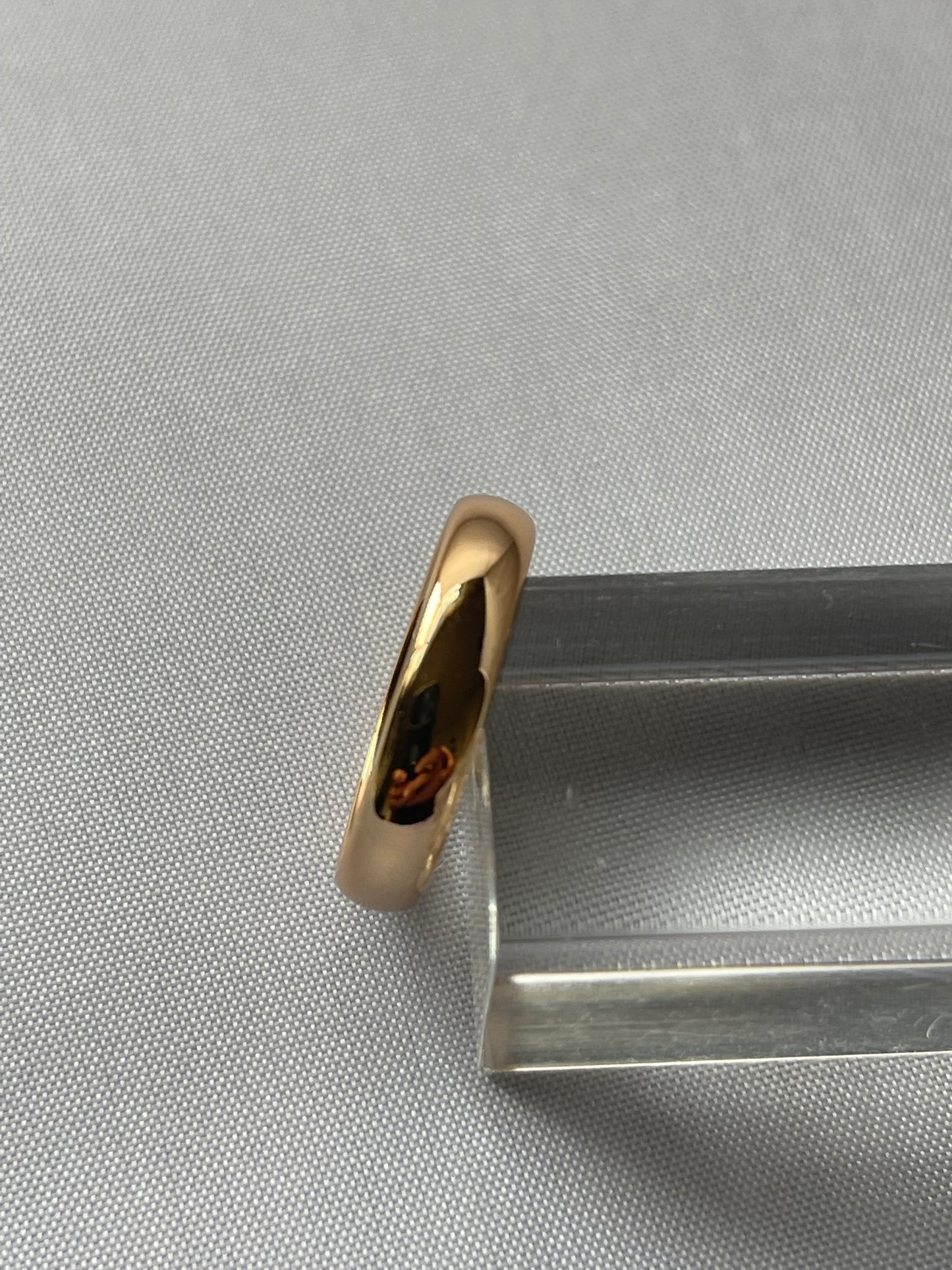 18K Gold Electroplated Band Ring