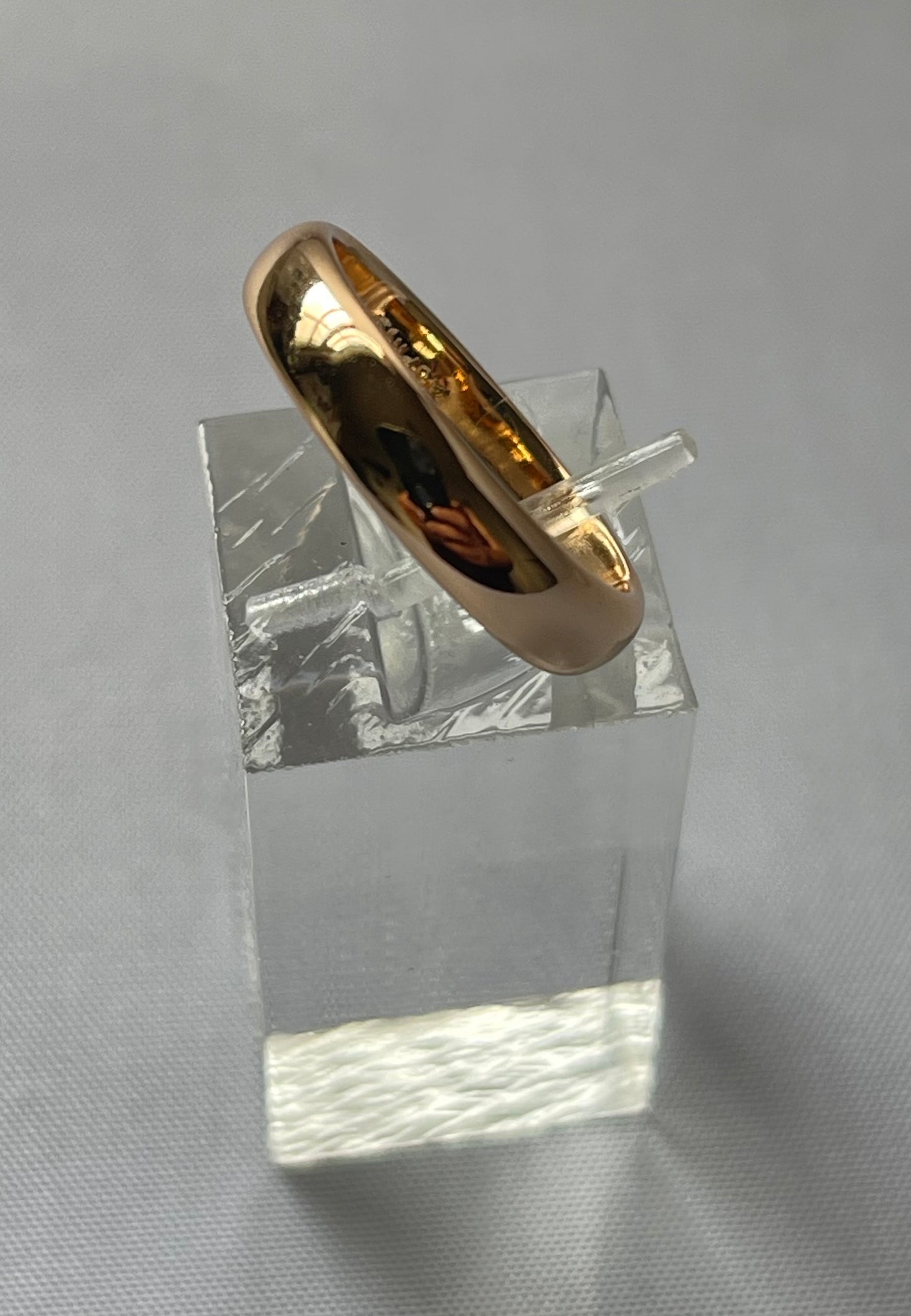 18K Gold Electroplated Band Ring