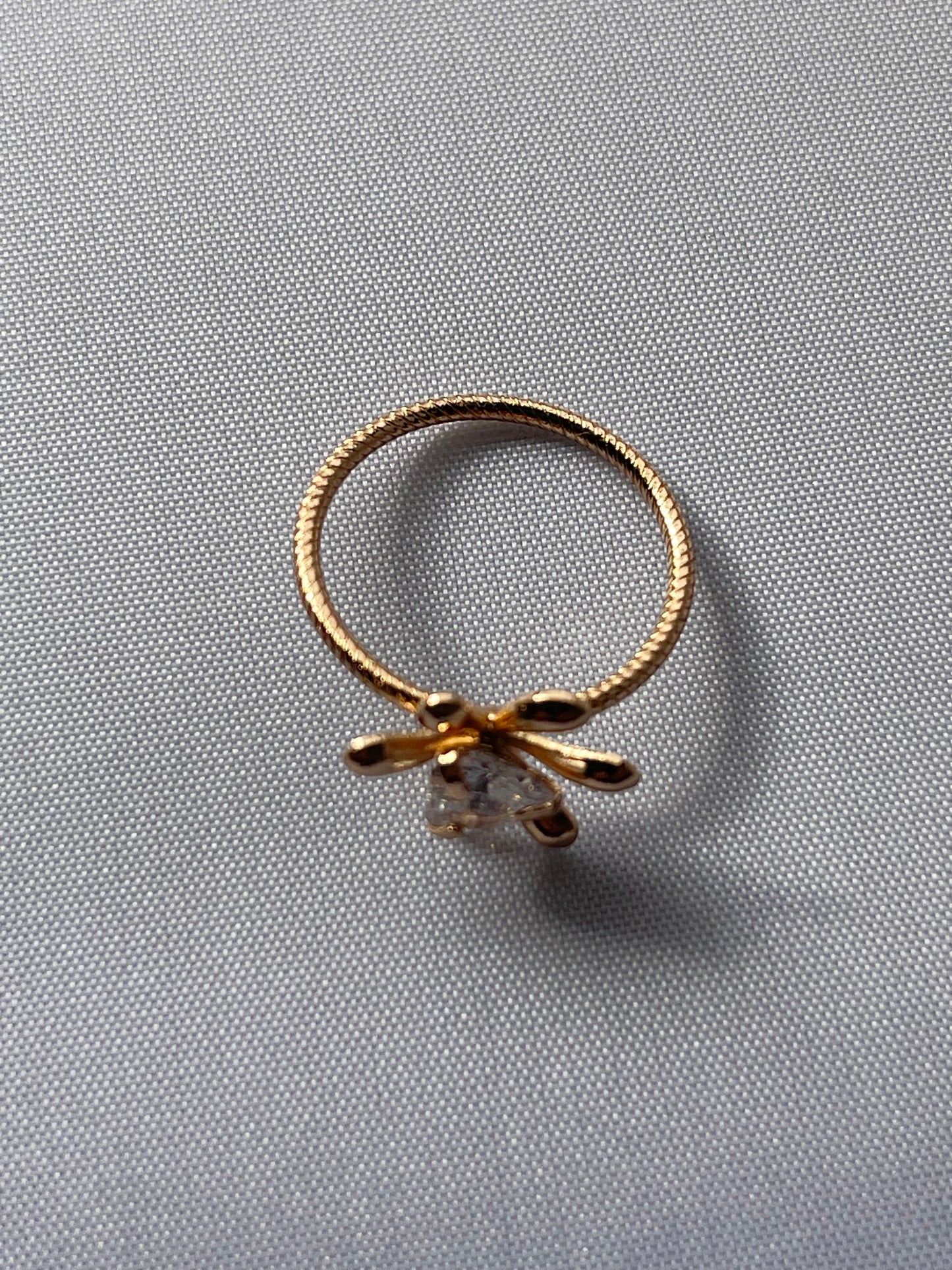 18K Gold Electroplated Flower Ring