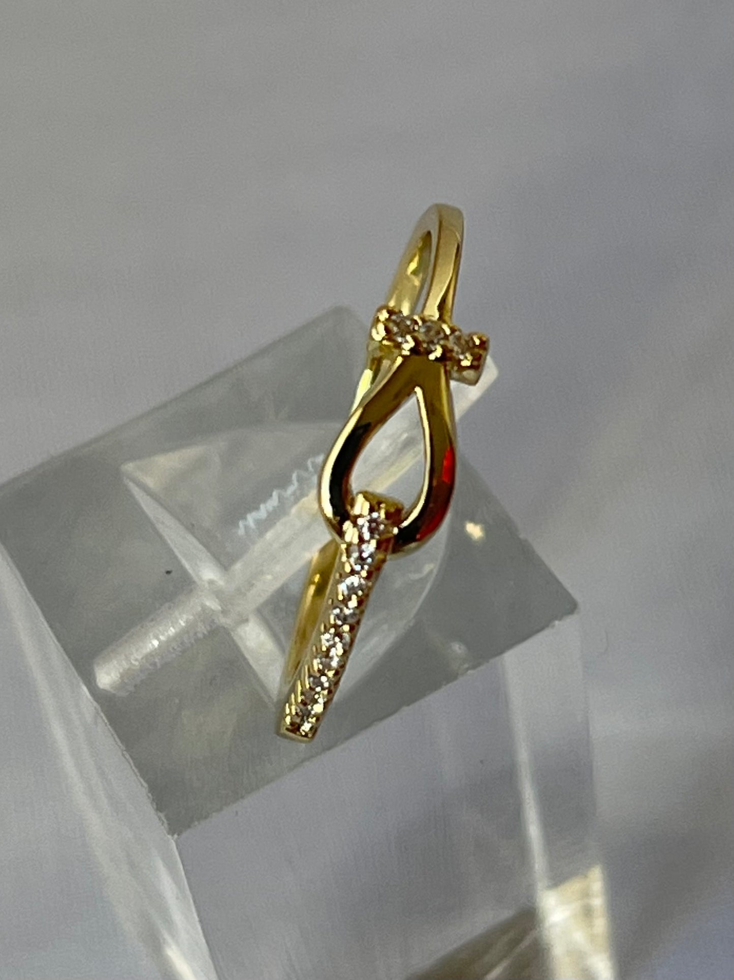 14K Gold Electroplated Thin Ring