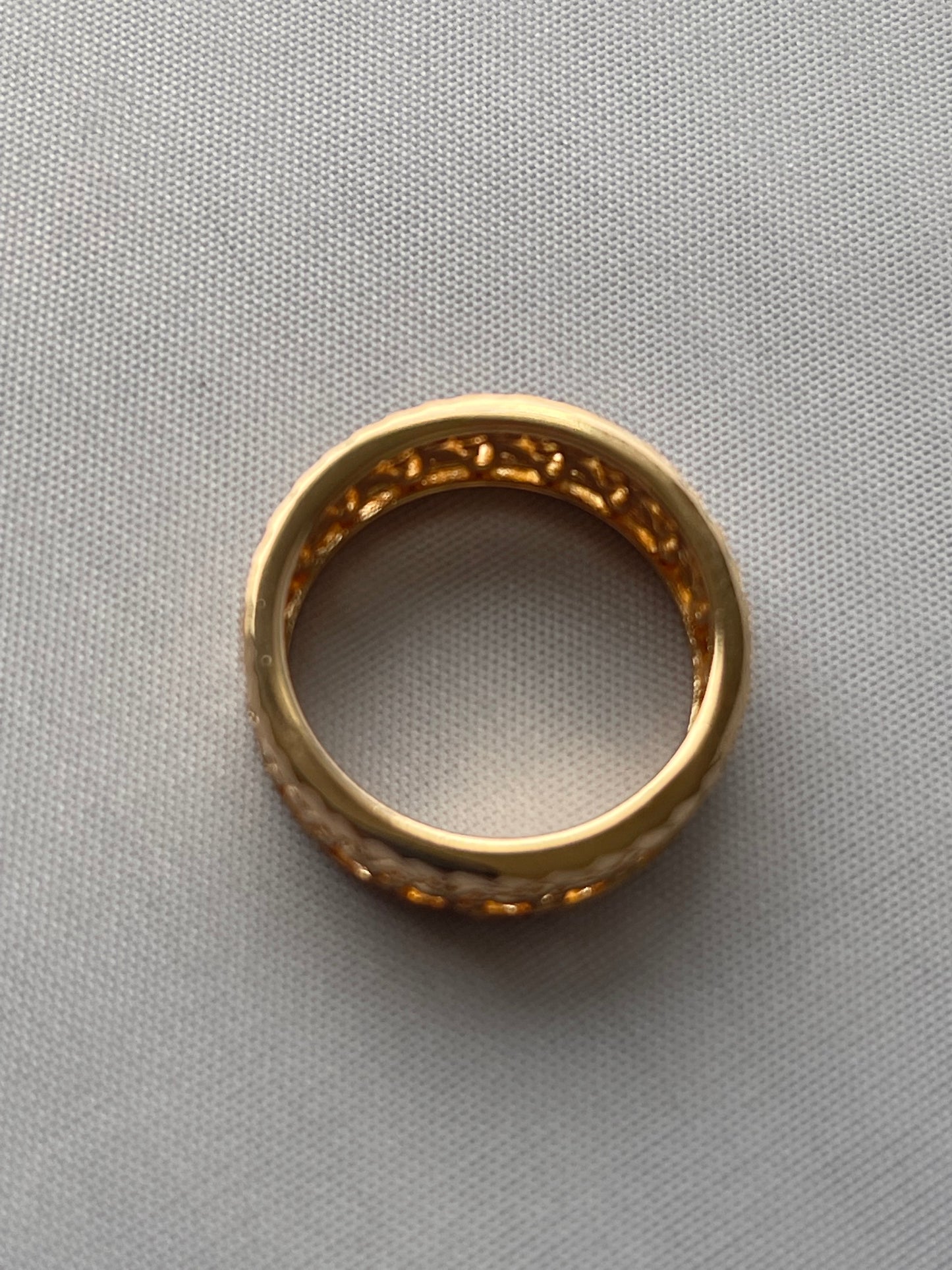 18K Gold Electroplated Greek Style Ring