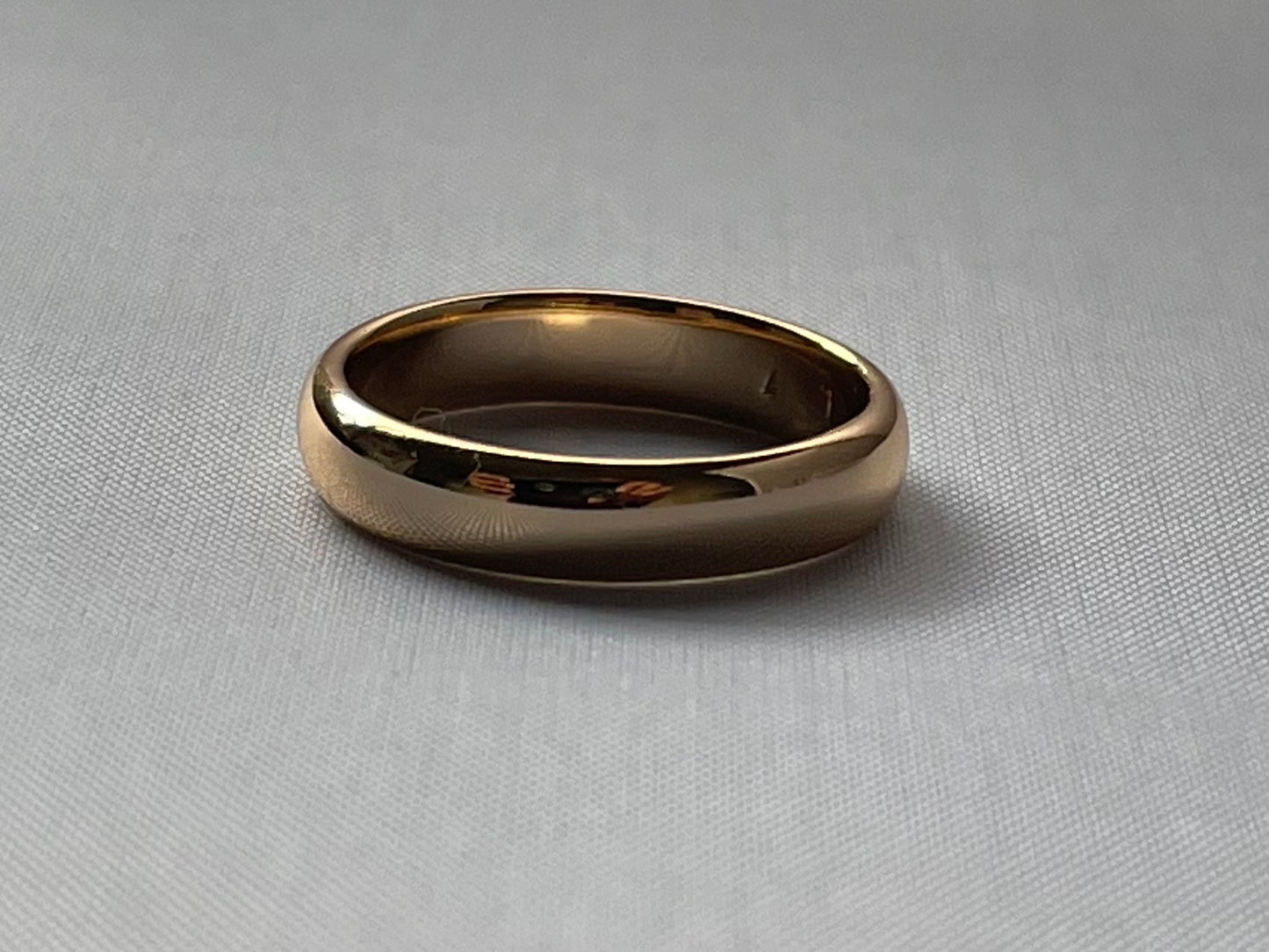 18K Gold Electroplated Band Ring