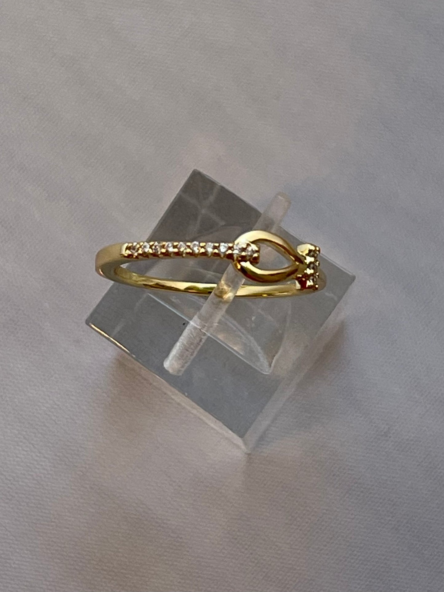 14K Gold Electroplated Thin Ring