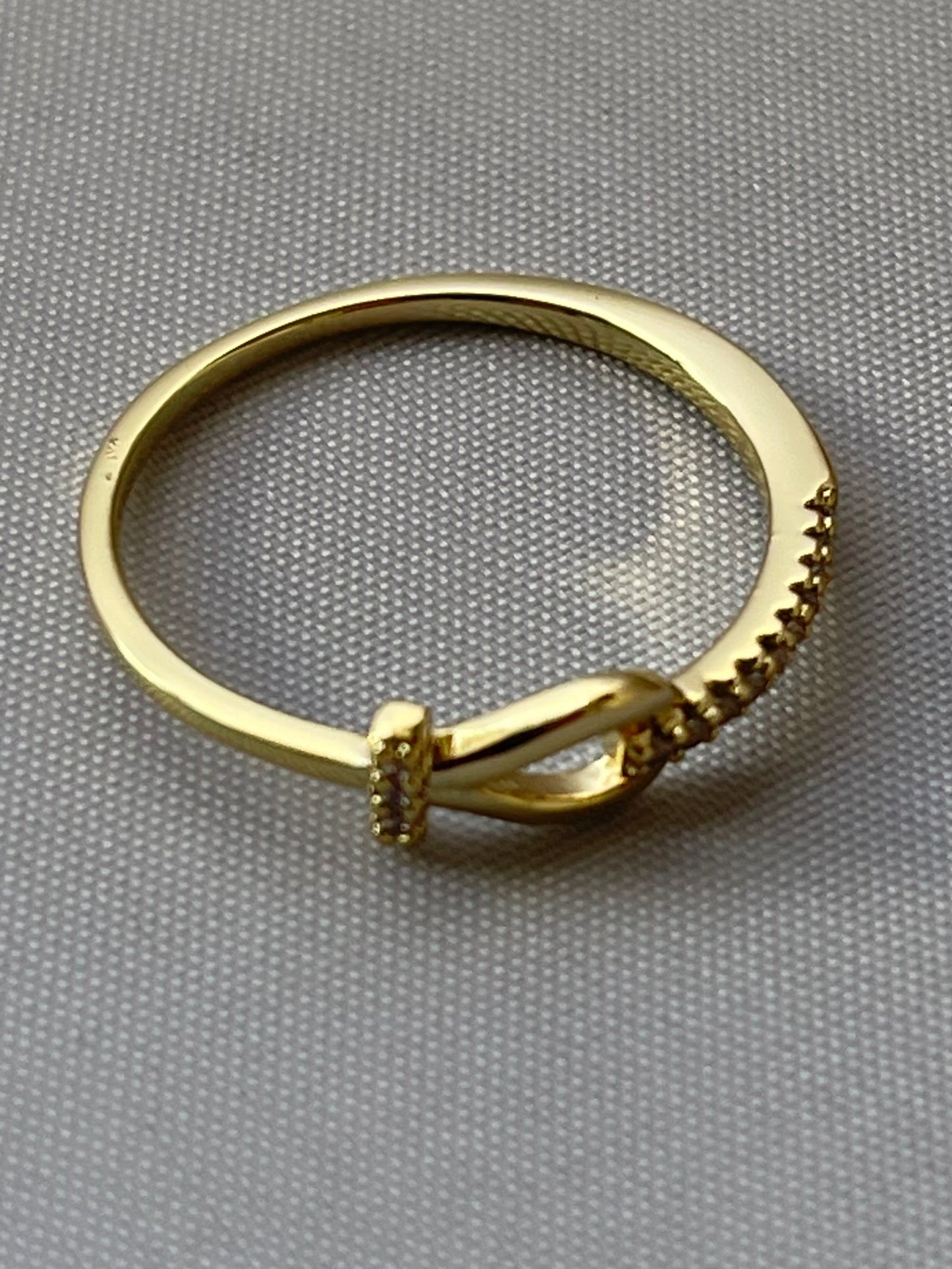 14K Gold Electroplated Thin Ring