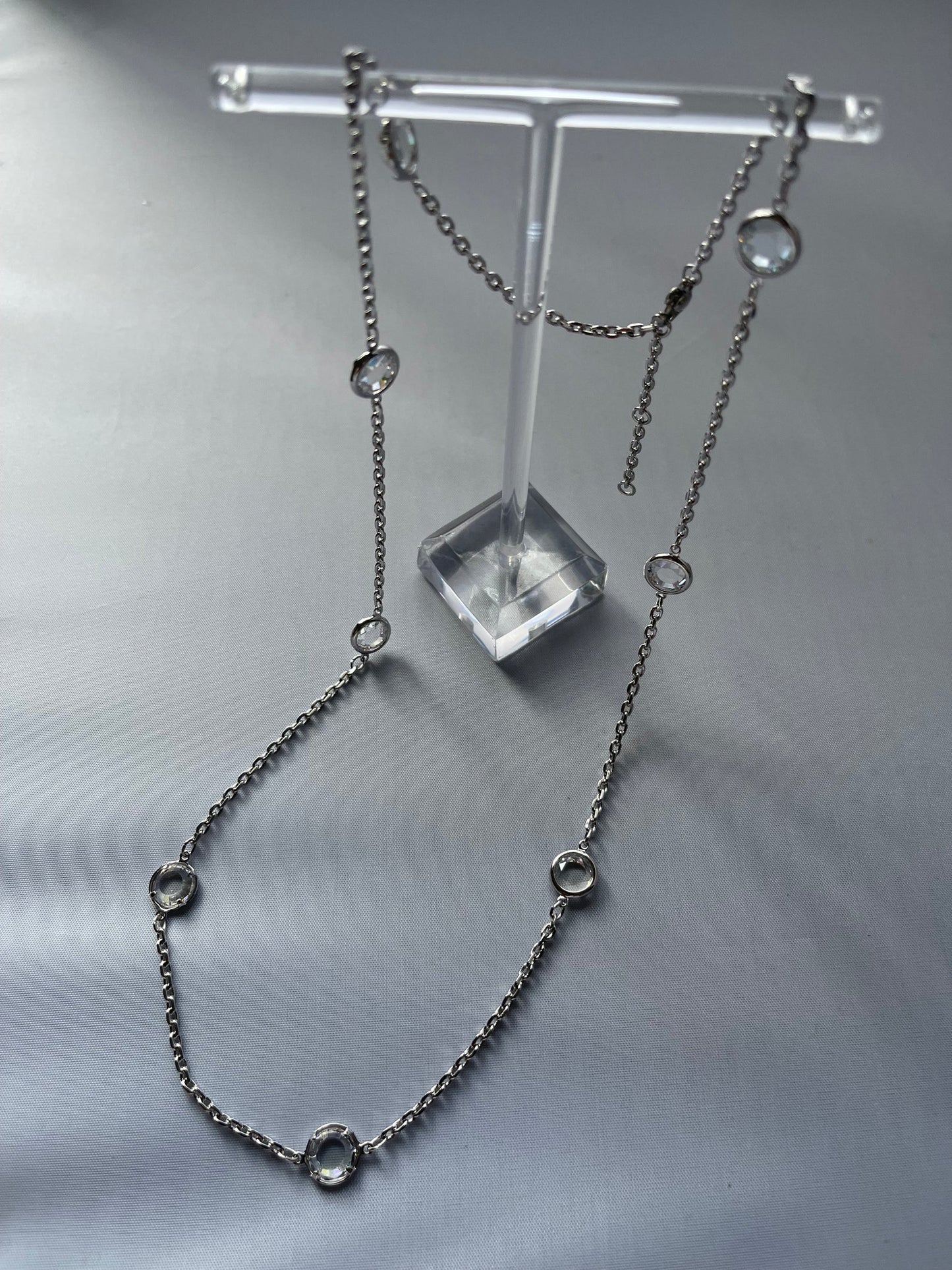 Rhodium Electroplated Necklace