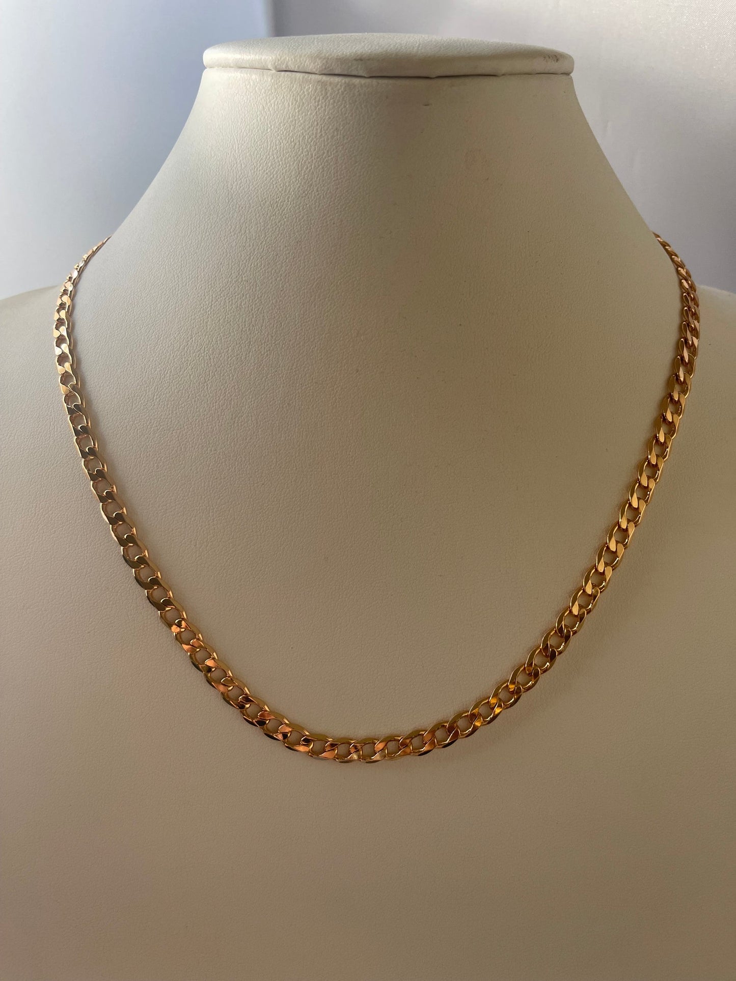 18K Gold Electroplated Chain Link Necklace