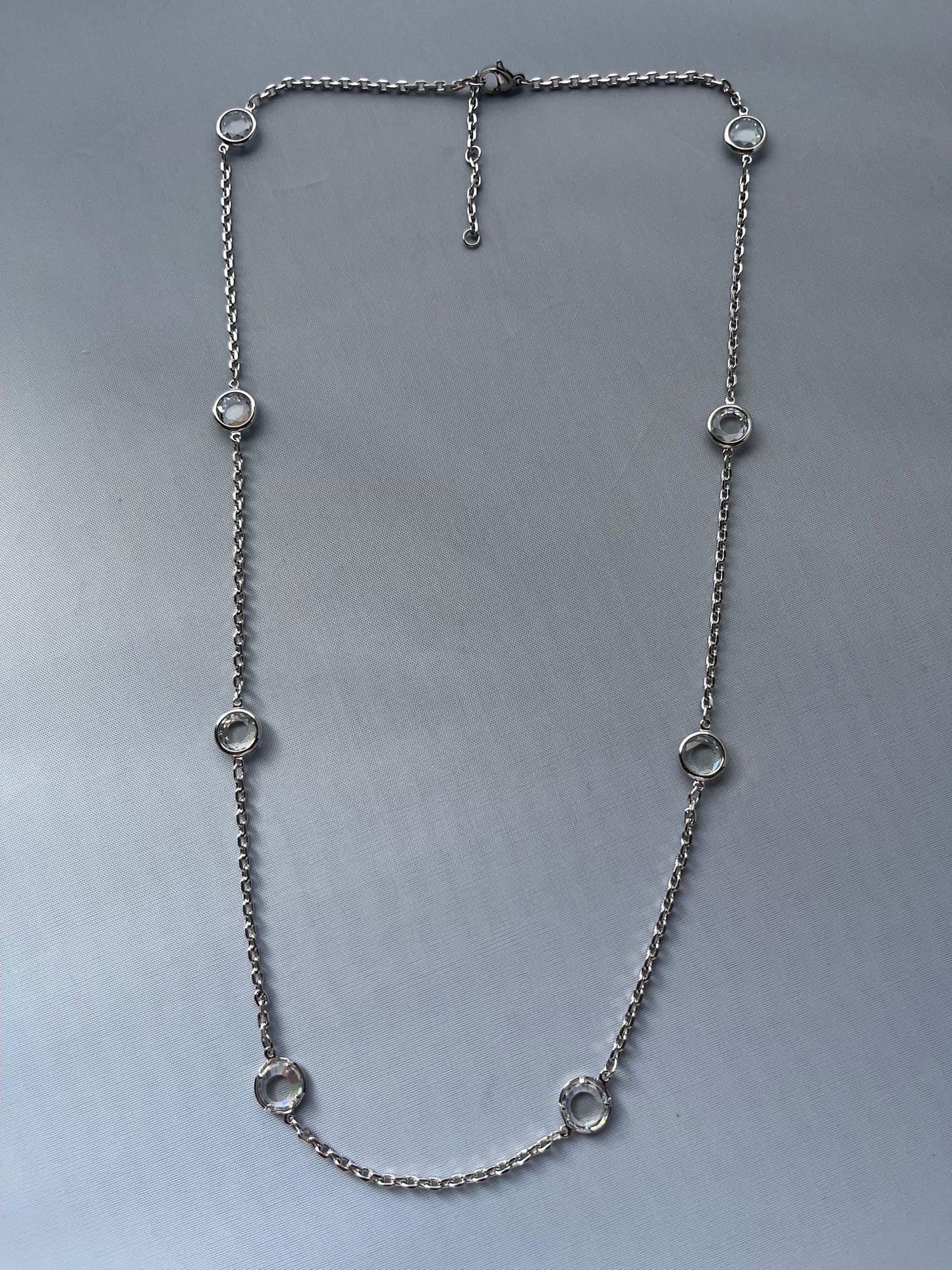 Rhodium Electroplated Necklace