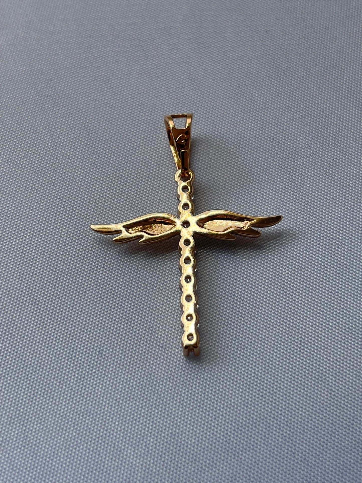 18K Gold Electroplated Cross Pendant