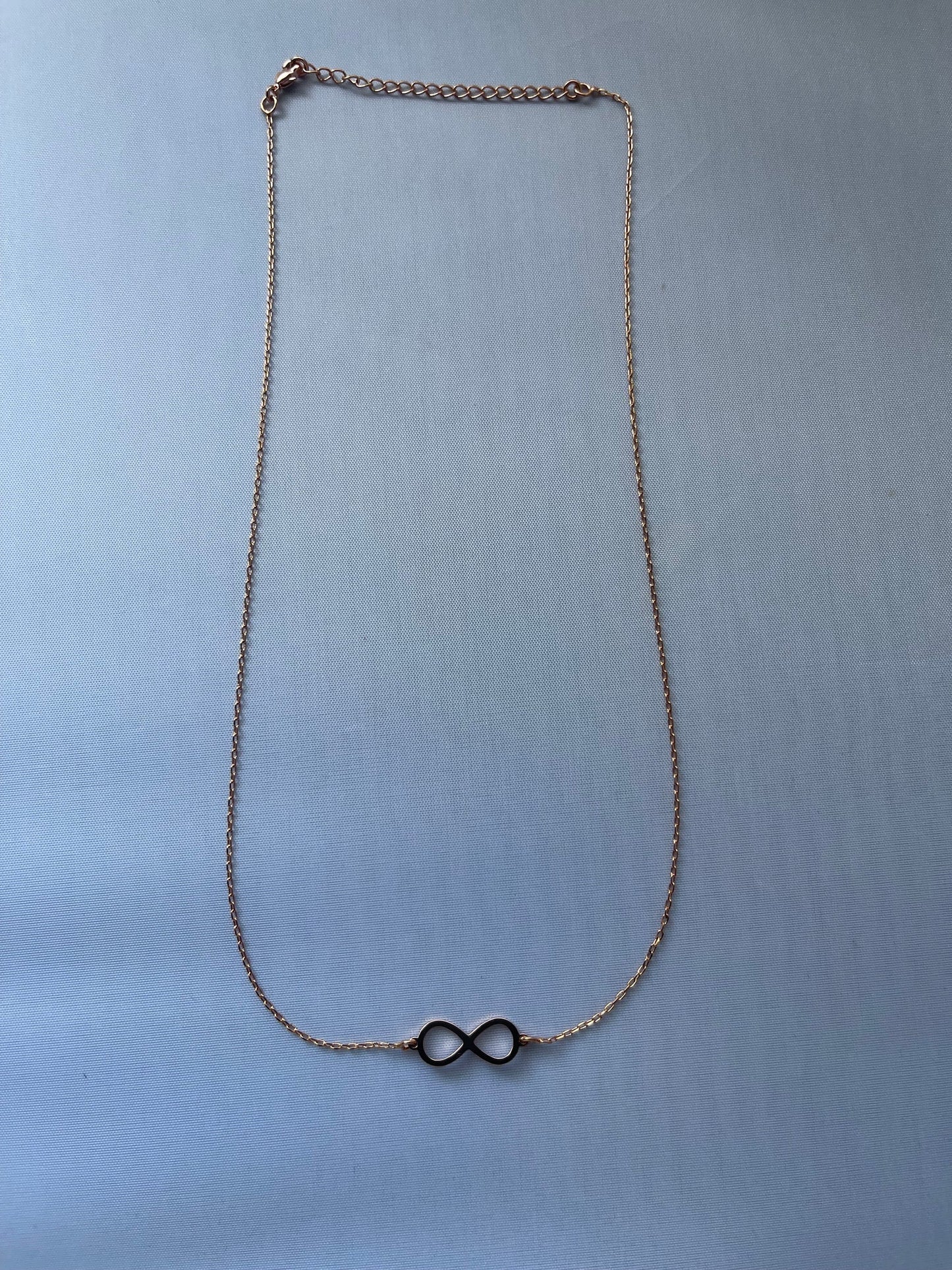 Rose Gold Electroplated Infinity Necklace