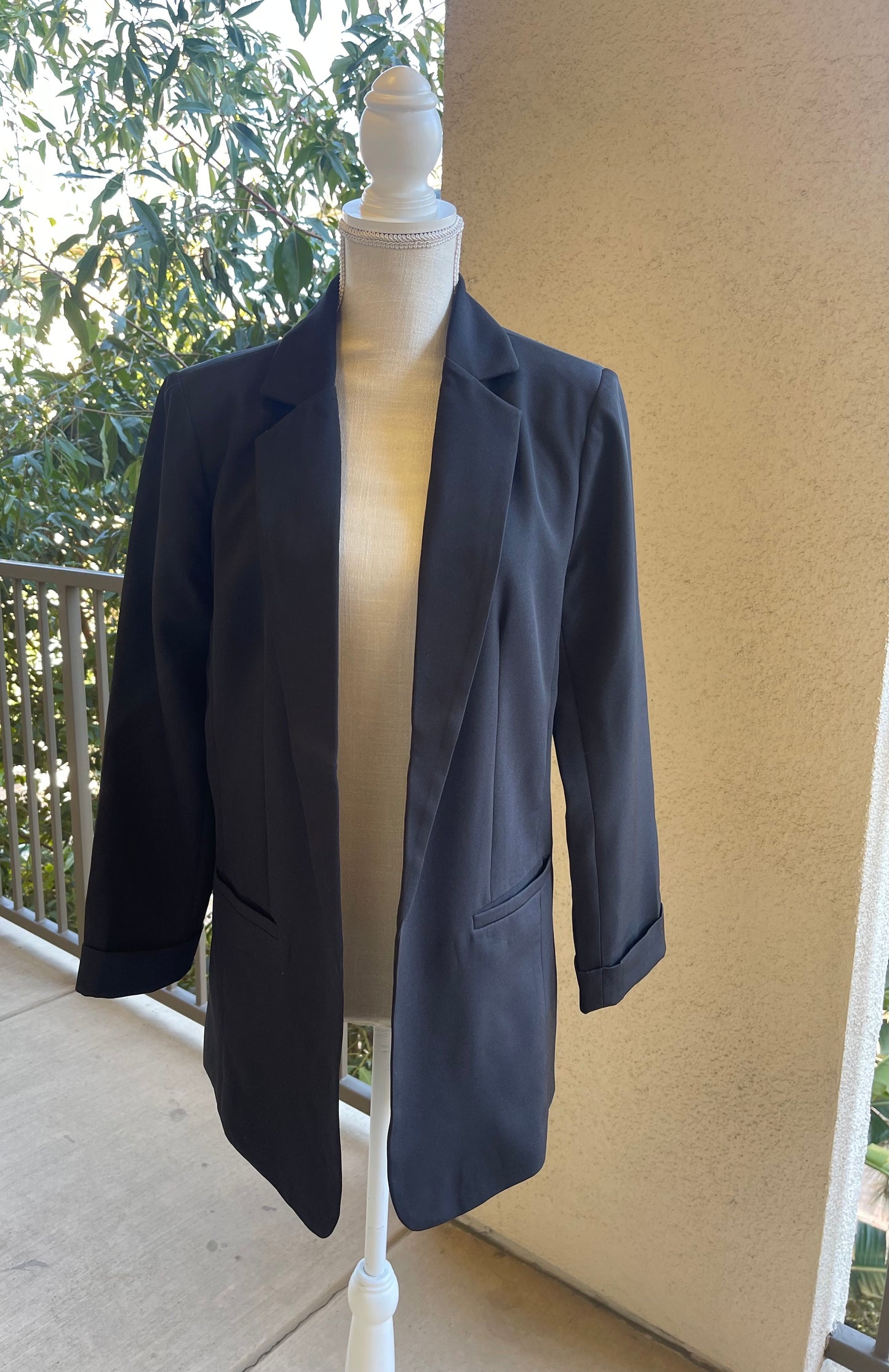 Lady Boss Woven Classic Blazer