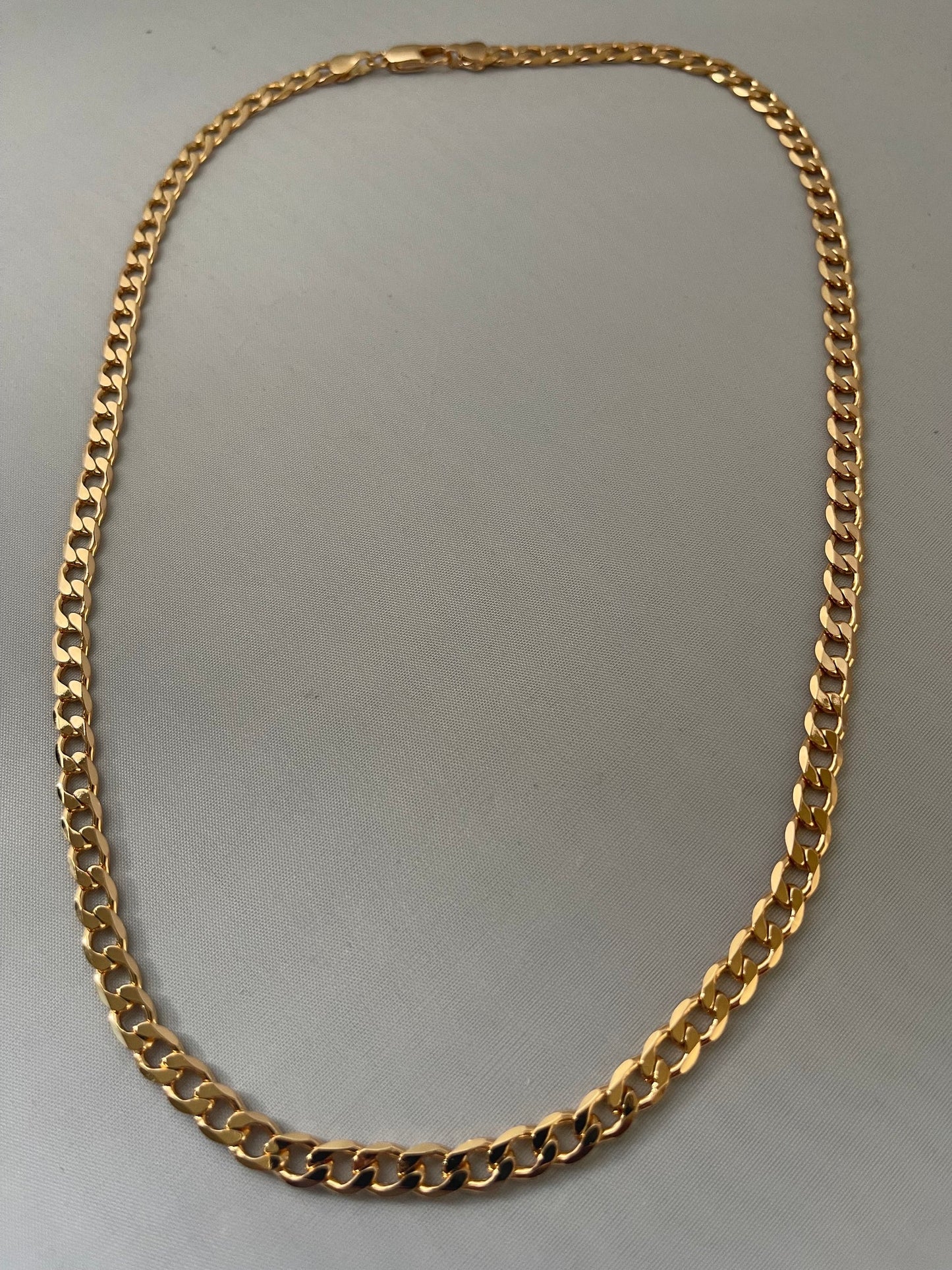 18K Gold Electroplated Chain Link Necklace