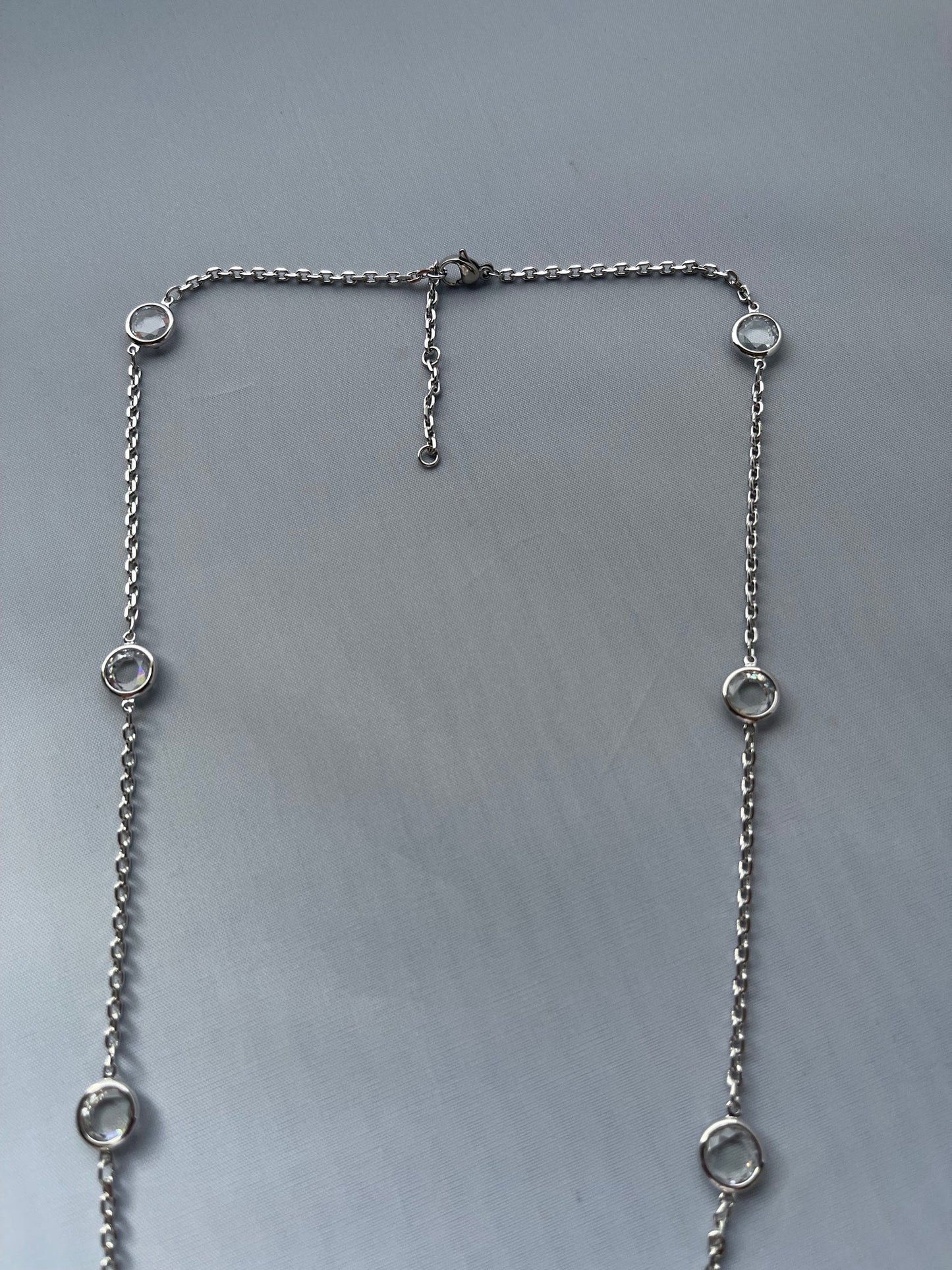 Rhodium Electroplated Necklace