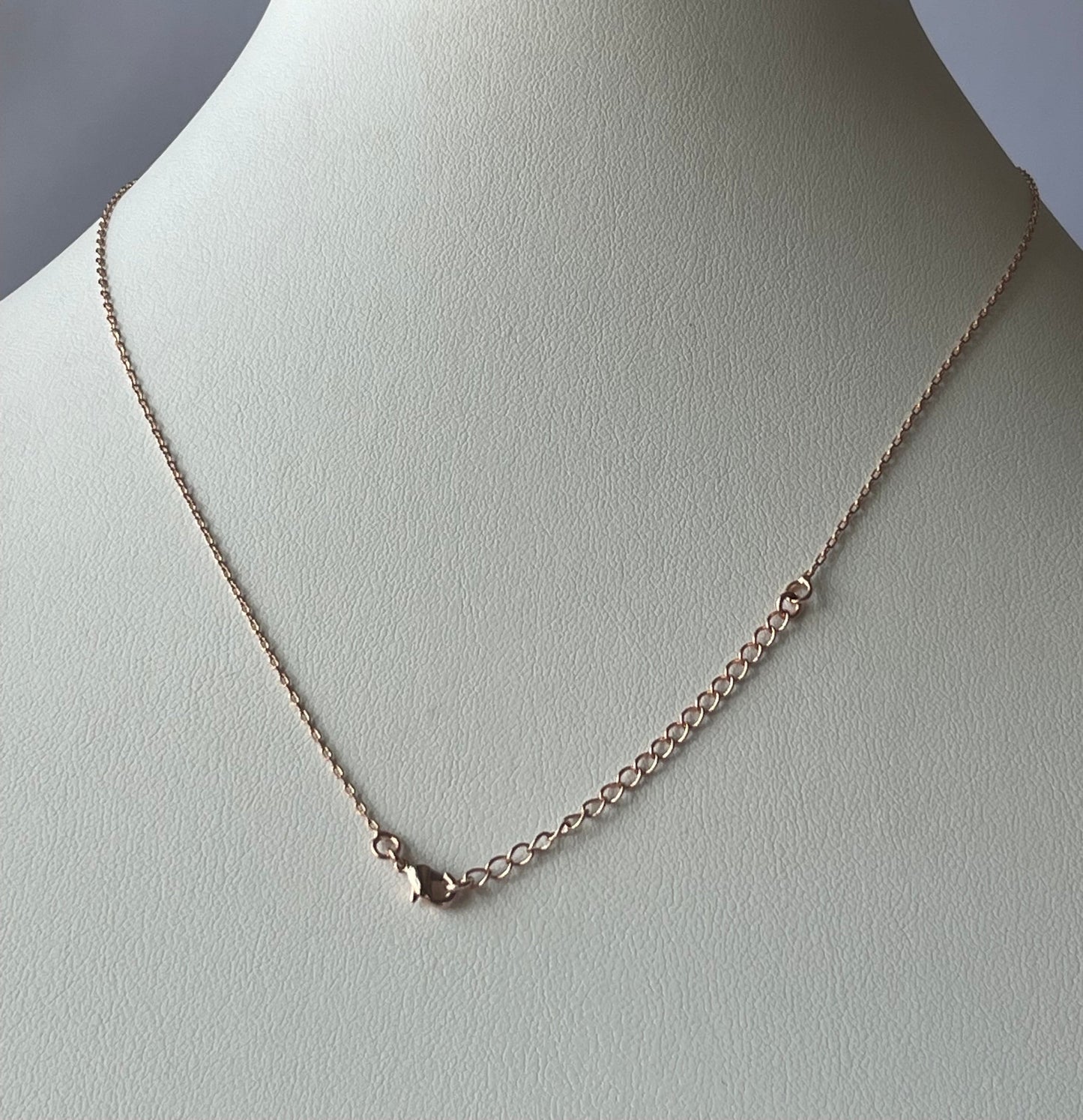 Rose Gold Electroplated Infinity Necklace