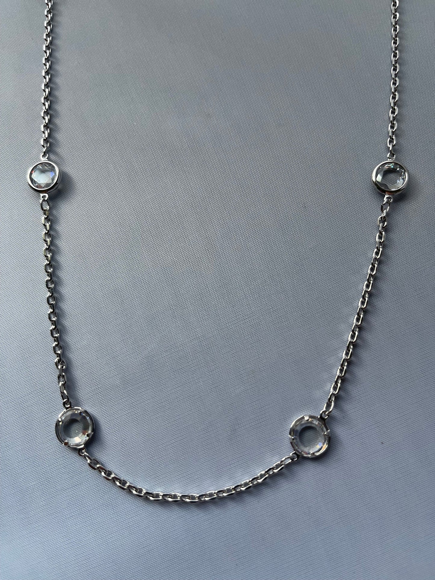 Rhodium Electroplated Necklace