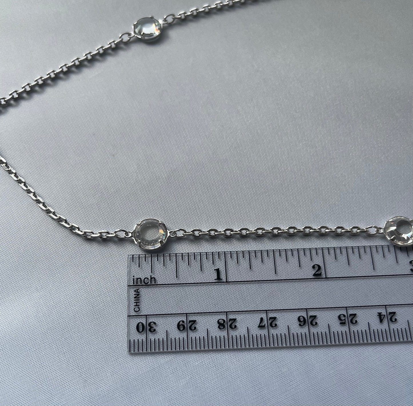 Rhodium Electroplated Necklace